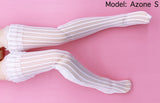 C020 White Lace Handmade Doll Socks For Blythe Azone PP FR 1/6 Doll