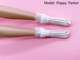 C020 White Lace Handmade Doll Socks For Blythe Azone PP FR 1/6 Doll