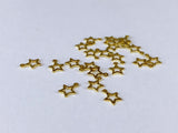 A009 Tiny Gold Star Mini Charm Doll Sewing Craft Supplies For Blythe BJD FR PP