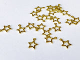 A009 Tiny Gold Star Mini Charm Doll Sewing Craft Supplies For Blythe BJD FR PP