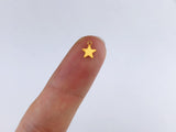 A009 Tiny Gold Star Mini Charm Doll Sewing Craft Supplies For Blythe BJD FR PP