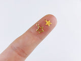 A009 Tiny Gold Star Mini Charm Doll Sewing Craft Supplies For Blythe BJD FR PP