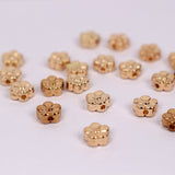 A009S Mini Gold Flowers Doll Sewing Jewelry Craft Supply For 12" Doll Like Blythe  BJD