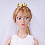 A033 Gold Mini Crown Doll Crown Hair Accessories For 12" Fashion Dolls Like Poppy Parker FR NF Doll