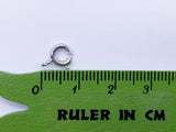 B117 Metal 5mm Spring Clasps Jewelry Making Doll Accessories Craft Supplies