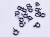 B117 Metal 5mm Spring Clasps Jewelry Making Doll Accessories Craft Supplies