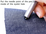 W013 Eyelet Setter Tool With Base For 1mm 1.5mm Mini Eyelets Doll Clothes Sewing Making Supply