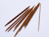 W017 Super Tiny Bamboo Knitting Needles 2mm 3mm 4mm 5mm Dolly Size 13cm Long Dolly Size