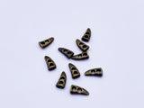 B056 Gold Silver 6mm Metal Mini Toggle Buttons Tiny Buttons Doll Buttons Sewing