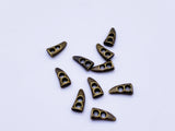 B056 Gold Silver 6mm Metal Mini Toggle Buttons Tiny Buttons Doll Buttons Sewing