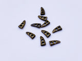 B056 Gold Silver 6mm Metal Mini Toggle Buttons Tiny Buttons Doll Buttons Sewing