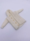 Handmade by Jiu 005 - White Oversize Cardigan Sweater For 12“ Dolls Like Fashion Royalty FR Poppy Parker PP Nu Face NF
