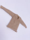 Handmade by Jiu 011 - Beige Casual Oversize Sweater For 12“ Dolls Like Fashion Royalty FR Poppy Parker PP Nu Face NF