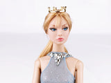 A032 Gold Silver Mini Crown Doll Crown Hair Accessories For 12" Fashion Dolls Like FR PP NF Doll