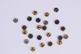 B007 Mini Metal Flower 4mm Buttons Doll Buttons Doll Sewing Craft Supplies