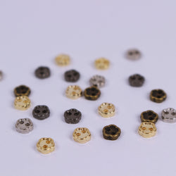 B007 Mini Metal Flower 4mm Buttons Doll Buttons Doll Sewing Craft Supplies