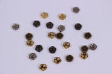 B007 Mini Metal Flower 4mm Buttons Doll Buttons Doll Sewing Craft Supplies