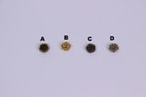 B007 Mini Metal Flower 4mm Buttons Doll Buttons Doll Sewing Craft Supplies