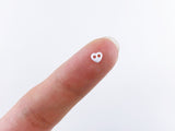 B018 Heart 4mm Buttons Micro Mini Buttons Tiny Buttons Doll Buttons Doll Sewing