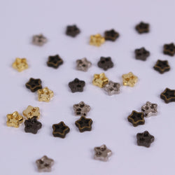 B047 Mini Metal Star 4mm Tiny Buttons Doll Buttons Doll Sewing Craft Supplies