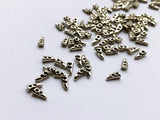 B056 Gold Silver 6mm Metal Mini Toggle Buttons Tiny Buttons Doll Buttons Sewing