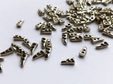B056 Gold Silver 6mm Metal Mini Toggle Buttons Tiny Buttons Doll Buttons Sewing