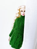 Handmade by Jiu 008 - Brown Turtle Neck Sweater For 12“ Dolls Like Fashion Royalty FR Poppy Parker PP Nu Face NF