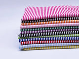 F010 Stripe Fabric Doll Clothes Sewing Craft Supply For 12" Fashion Dolls Like FR PP Blythe BJD