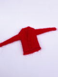 Handmade by Jiu 026 - Red Cardigan And Chain Knitting Tank Top For 12“ Dolls Like Fashion Royalty FR Nu Face NF