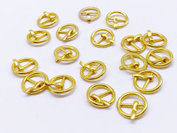 B045 Round Mini Old Metal Buckles Doll Clothes Sewing Supplies Doll Craft