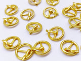 B045 Round Mini Old Metal Buckles Doll Clothes Sewing Supplies Doll Craft