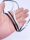 R007 3.5MM 5MM Black Skinny Ribbon Sewing Craft Doll Clothes Making Sewing Supply