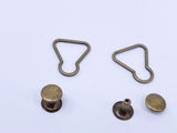 B159 Bronze/Gold/Silver/Dark Gun Color 13.5×15mm Mini Overall Buckles For 18" Dolls Like American Girl Doll Sewing Craft