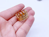 A008 Metal Crown 23×13mm Doll Crown Hair Accessories For 12" Fashion Doll Like Poppy Parker Fashion Royalty Silkstone
