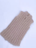Handmade by Jiu 040 - Beige Knitting Vest For 12“ Dolls Like Fashion Royalty FR Poppy Parker PP Nu Face NF