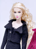 Handmade by Jiu 042 - Knitting Suit For 12“ Dolls Like Fashion Royalty FR Poppy Parker PP Nu Face NF