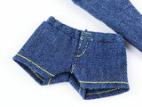 C025 Doll Clothes Denim Jeans Pants Legging Shorts For Poppy Parker Nu Face