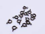 B117 Metal 5mm Spring Clasps Jewelry Making Doll Accessories Craft Supplies