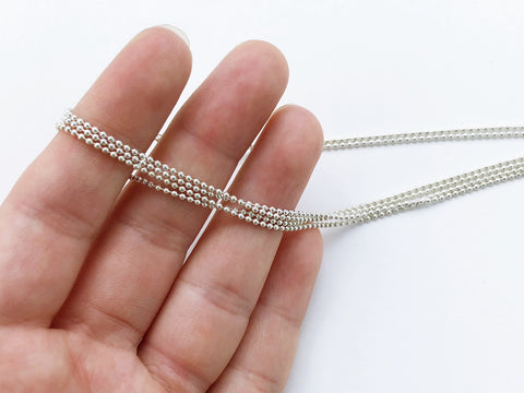 B065 Super Skinny 1mm Metal Ball Chain Doll Clothes Sewing Craft Supply Sewing Notions